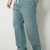 Straight Leg Jeans - Blue Bleached