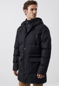 French Connection Baffle With Inner Storm Trim - Winterjas - Black -Jack and Jones Verkoopwinkel 1bd0d5fcd93f44268ce50d09f23c3e0b
