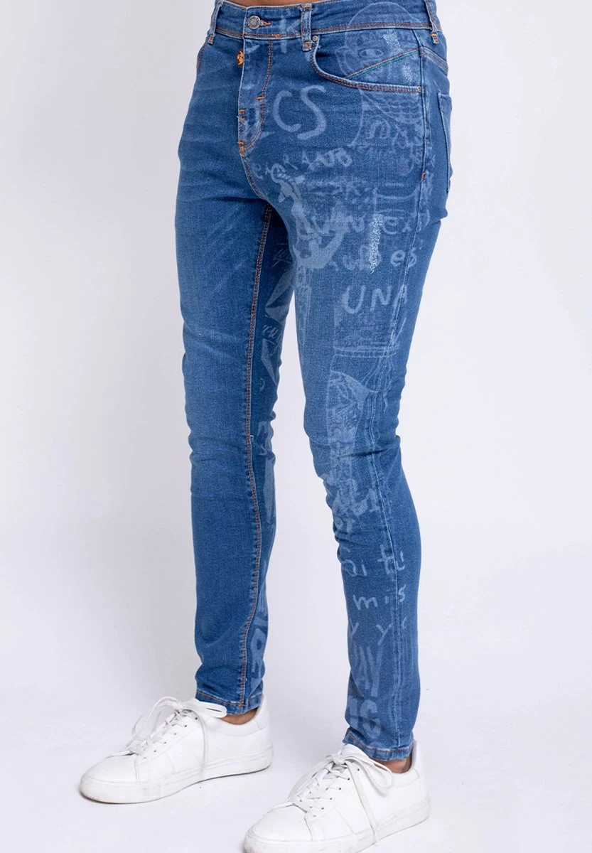 Graffity- Jeans Skinny Fit - Piedra 9 Graffity- Jeans Skinny Fit - Piedra - Afbeelding 7