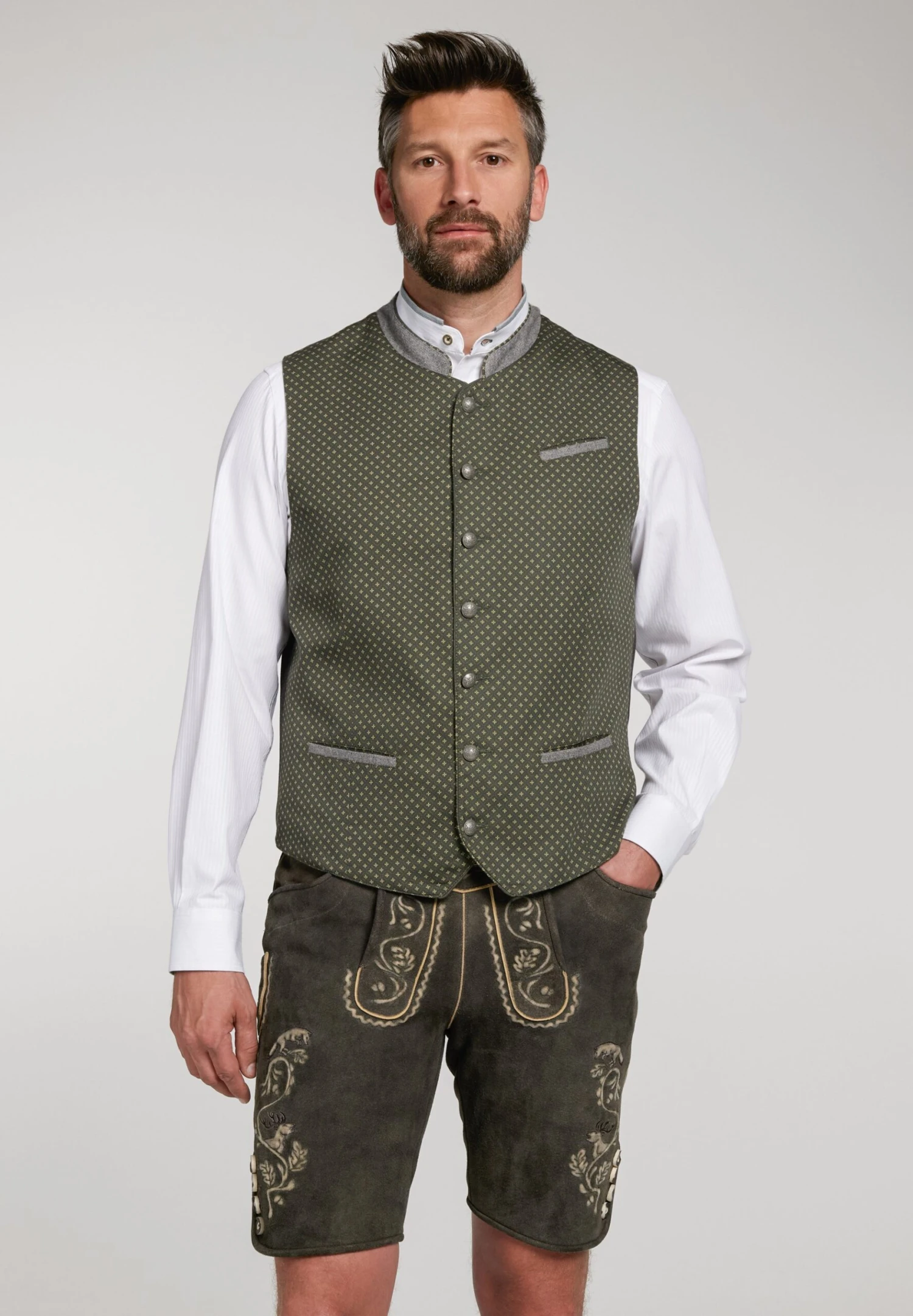 Spieth & Wensky Weert Mit Riegel - Bodywarmer - Dunkelgrün 3 Spieth & Wensky Weert Mit Riegel - Bodywarmer - Dunkelgrün