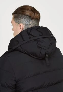 SikSilk Parka Coat - Winterjas - Black -Jack and Jones Verkoopwinkel 1d48dd5cf680400d8d745469821ec8c1