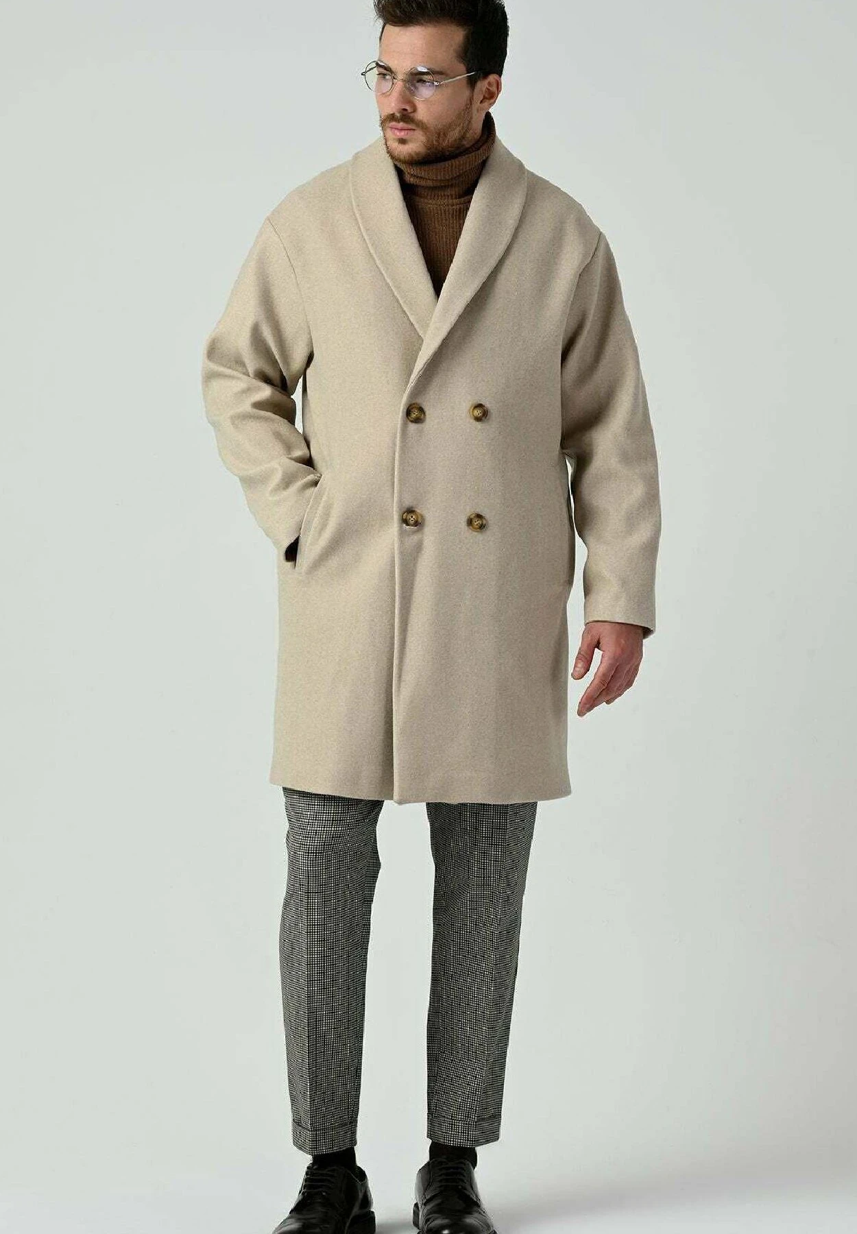 Halflange Jas - Stone 4 Halflange Jas - Stone - Afbeelding 2