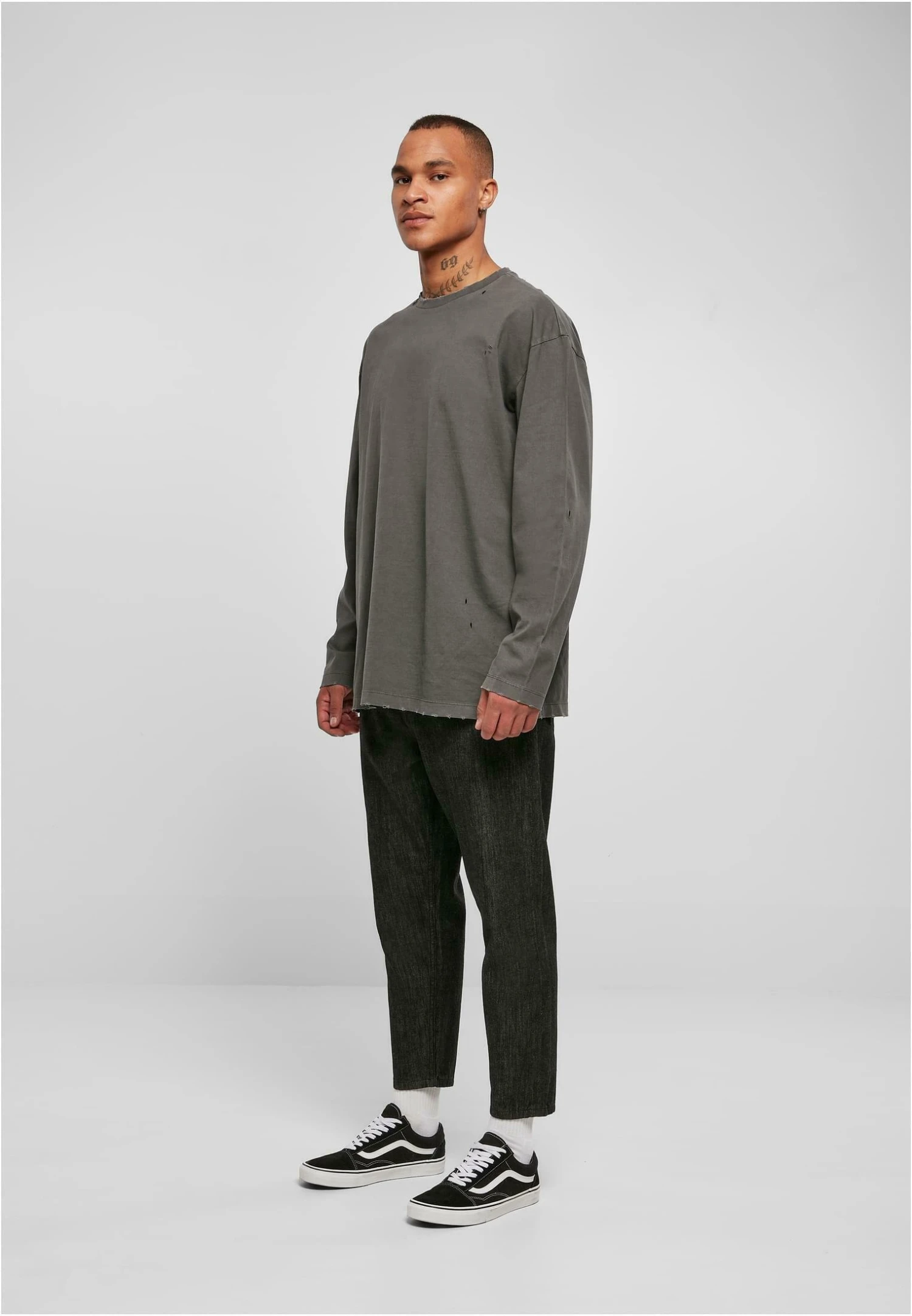 URBAN CLASSICS Cropped Tapered- Jeans Tapered Fit - Realblack Washed 4 URBAN CLASSICS Cropped Tapered- Jeans Tapered Fit - Realblack Washed - Afbeelding 2