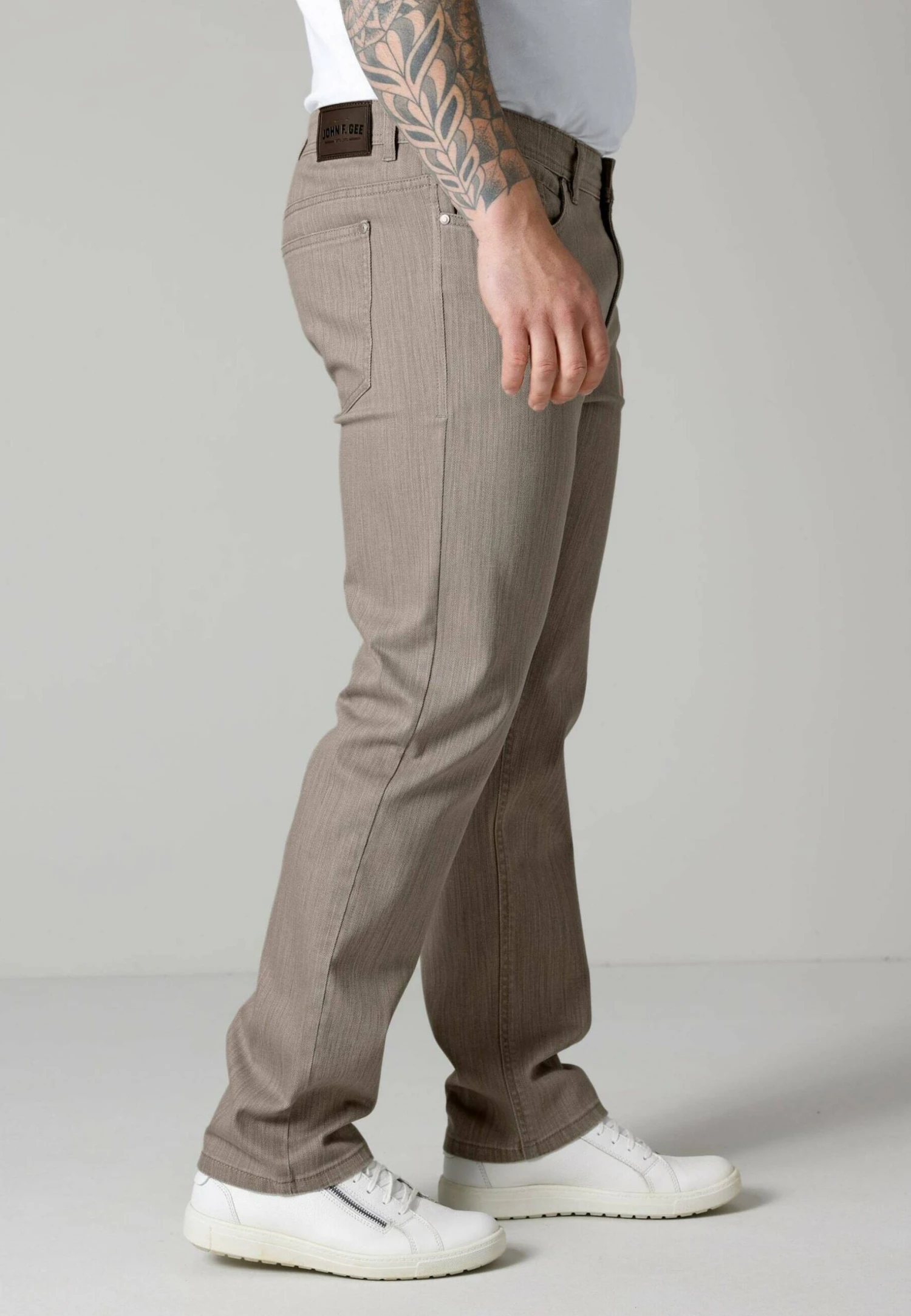 Straight Leg Jeans - Grau 6 Straight Leg Jeans - Grau - Afbeelding 4