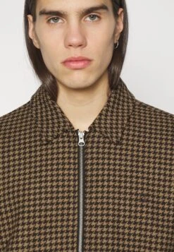 Les Deux Manuel Houndstooth Jacket - Winterjas - Coffee Brown -Jack and Jones Verkoopwinkel 2100d43733394b368aa991766743bad2