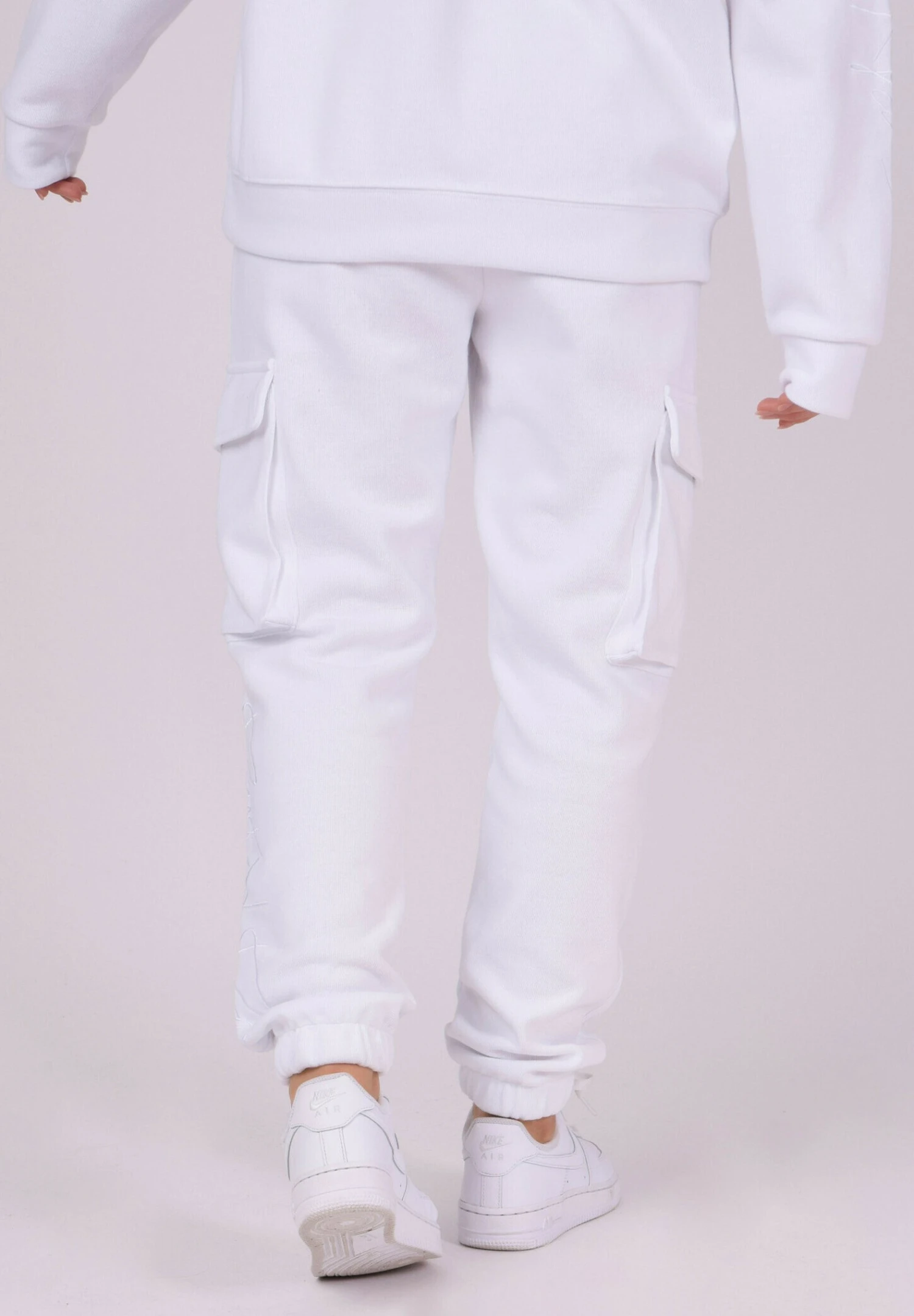 Basic - Cargobroek - Blanc 5 Basic - Cargobroek - Blanc - Afbeelding 3