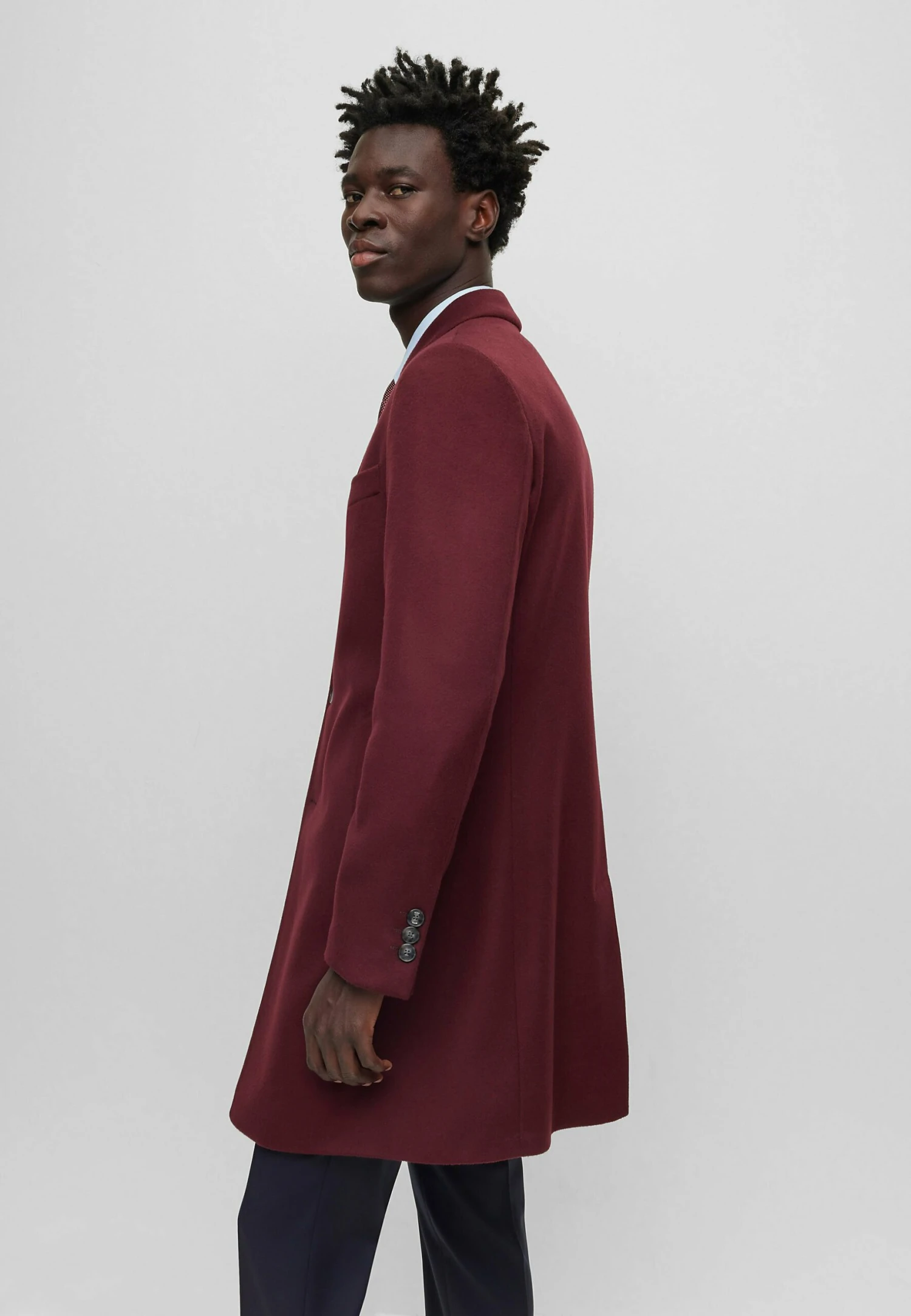 Boss H-Hyde-234 - Mantel - Dark Red Four 7 Boss H-Hyde-234 - Mantel - Dark Red Four - Afbeelding 5