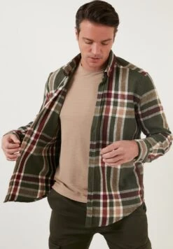 Plaid Patterned- Overhemd - Khaki Beige -Jack and Jones Verkoopwinkel 2331f229f05d484682cd7883426d1c15