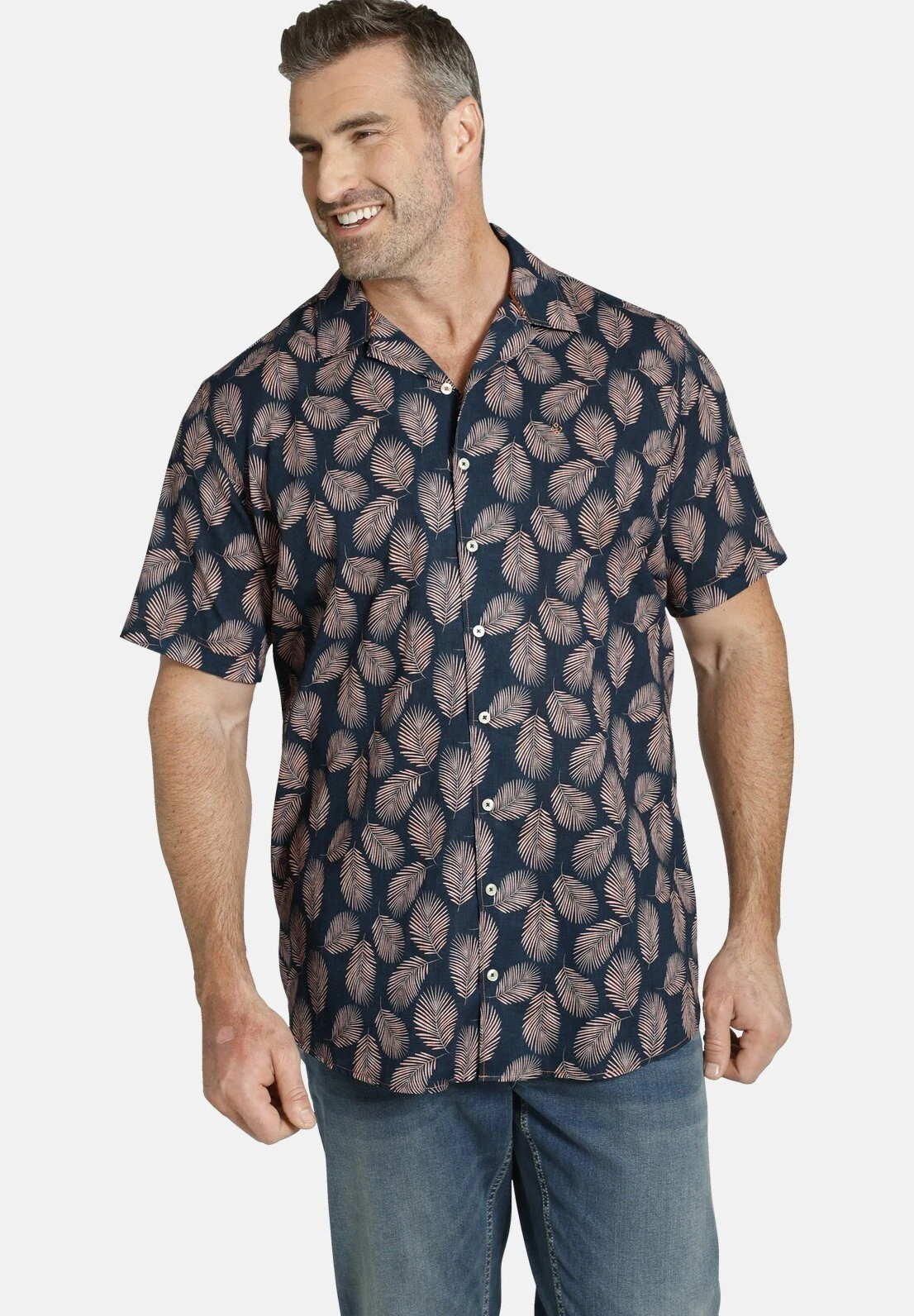 Kurzarm Duke Ernis - Overhemd - Dunkelblau Gemustert 3 Kurzarm Duke Ernis - Overhemd - Dunkelblau Gemustert