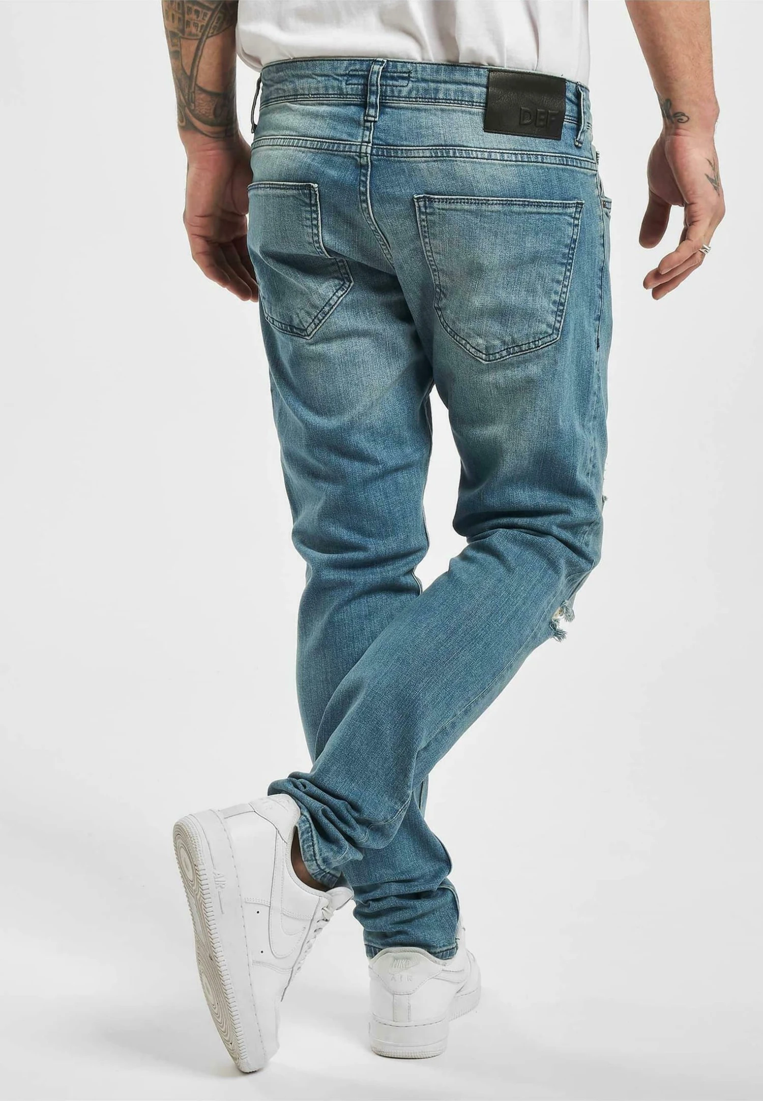 DEF Castor- Straight Leg Jeans - Blue 5 DEF Castor- Straight Leg Jeans - Blue - Afbeelding 3