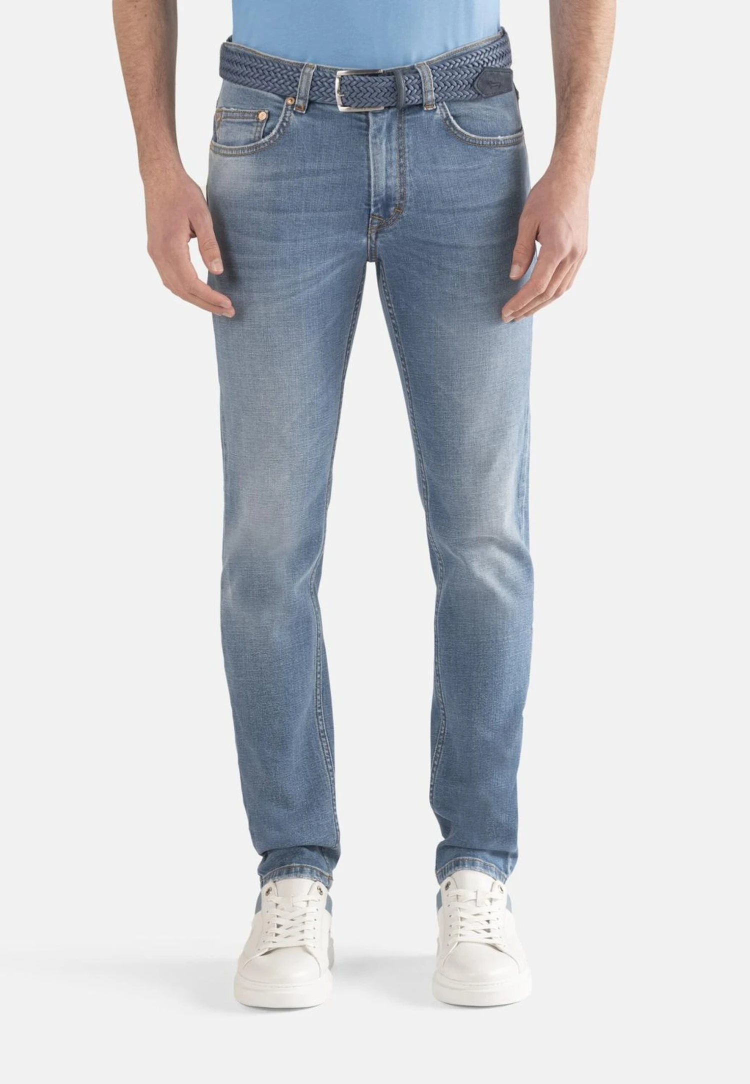 HARMONT&BLAINE Straight Leg Jeans - Blu Reale Screziato 3 HARMONT&BLAINE Straight Leg Jeans - Blu Reale Screziato