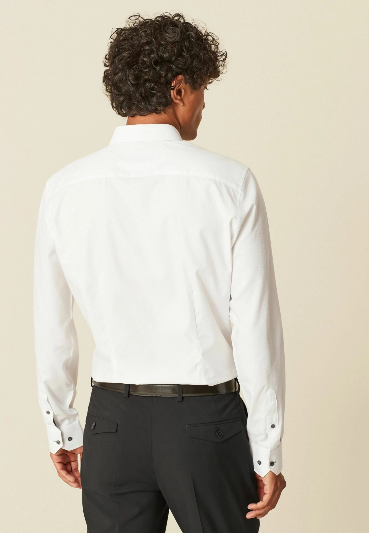 Next Textured Trimmed Single Cuff - Overhemd - White 4 Next Textured Trimmed Single Cuff - Overhemd - White - Afbeelding 2