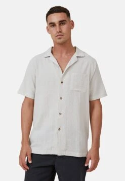 COTTON ON Riviera Short Sleeve- Overhemd - Beige