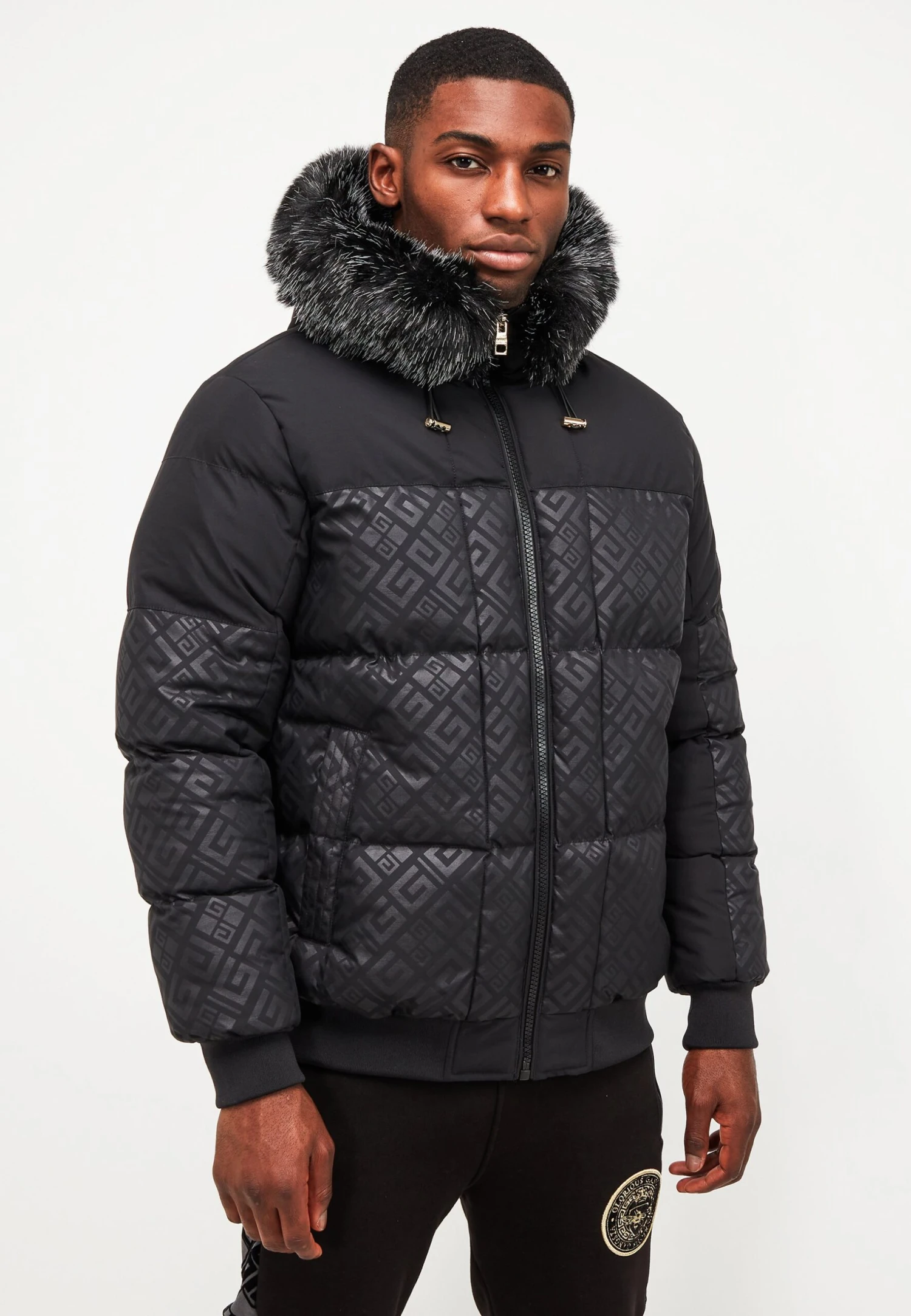Natori Short Puffer Bomber Jacket - Winterjas - Jet Black 3 Natori Short Puffer Bomber Jacket - Winterjas - Jet Black