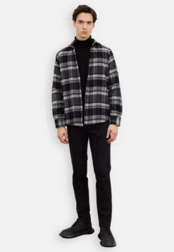 Comfort Fit Flannel - Overhemd - Black Anthracite -Jack and Jones Verkoopwinkel 2782874b4c7244d7a9bbd9c14325d982