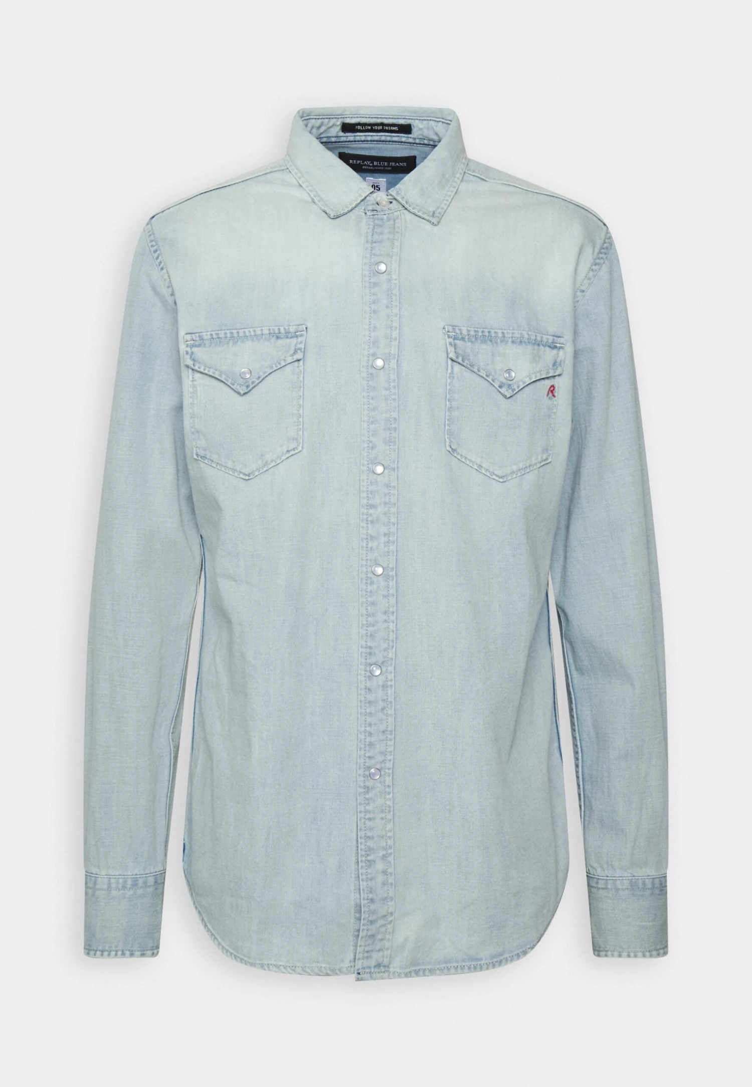 Replay Aged - Overhemd - Light Blue 6 Replay Aged - Overhemd - Light Blue - Afbeelding 4