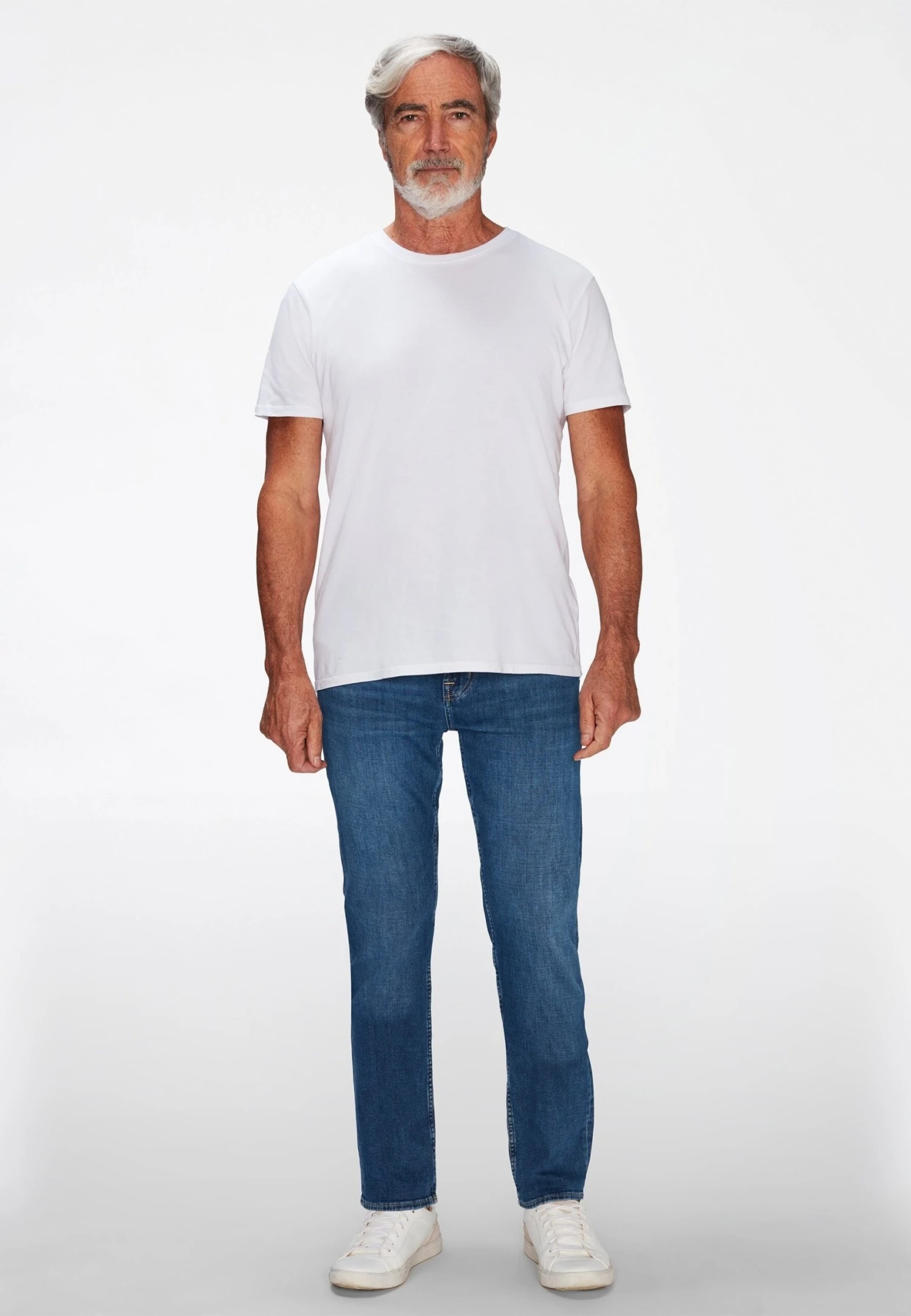 7 For All Mankind Slim Fit Jeans - Mid Blue 4 7 For All Mankind Slim Fit Jeans - Mid Blue - Afbeelding 2
