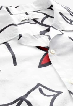 Next Artist Printed Short Sleeve Standard - Overhemd - White -Jack and Jones Verkoopwinkel 2ae754b6f89848278c3786c0255a7d40