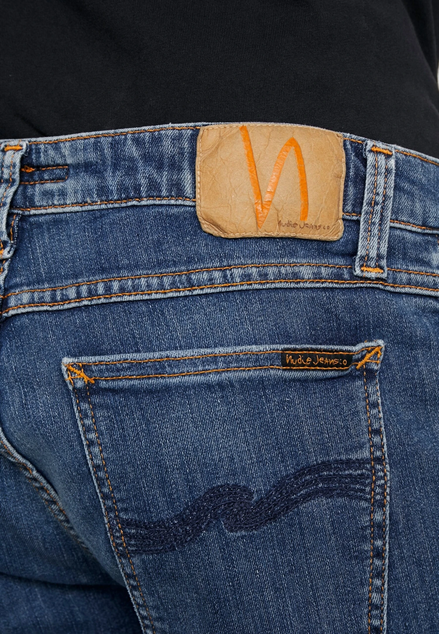 Nudie Jeans Skinny Lin - Jeans Skinny Fit - Dark Blue Navy 7 Nudie Jeans Skinny Lin - Jeans Skinny Fit - Dark Blue Navy - Afbeelding 5