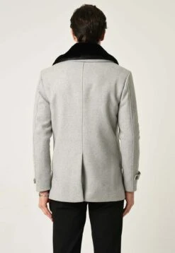 Halflange Jas - Light Grey -Jack and Jones Verkoopwinkel 2b75b23fbd5c48119a4d2cd62e6b8b10