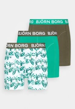 BJØRN BORG Boxer 3 Pack - Onderbroeken - Light Blue/ Green/ Black