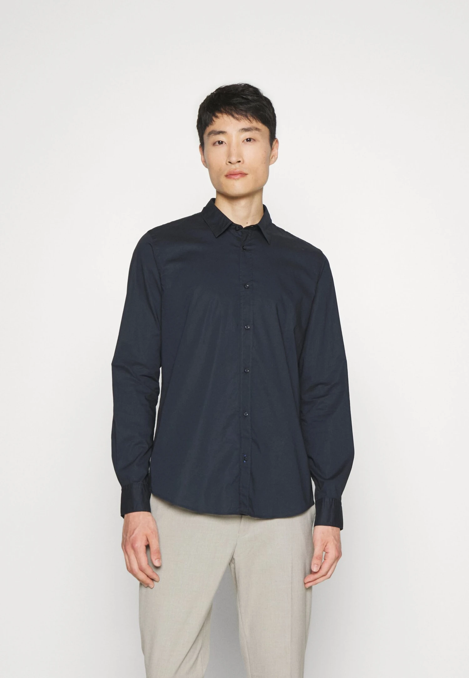 Scotch & Soda Essential Solid- Zakelijk Overhemd - Night 3 Scotch & Soda Essential Solid- Zakelijk Overhemd - Night