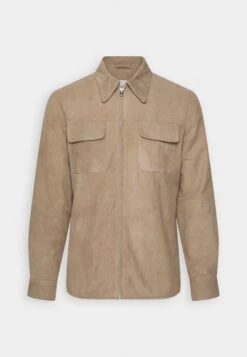 Stinger - Leren Jas - Sand -Jack and Jones Verkoopwinkel 2c4aecbb64af4e0f9227b208e9a9df57