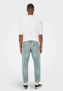 Only & Sons Onsavi Beam - Jeans Tapered Fit - Blue Denim -Jack and Jones Verkoopwinkel 2c84c4fddecd49bbbb9cc11587e4d865