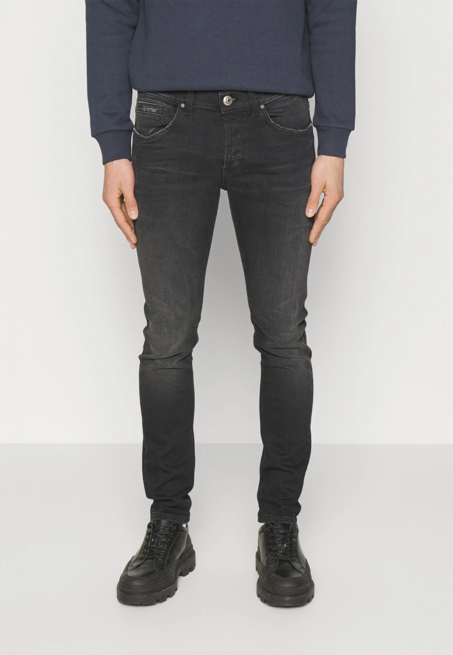 Dondup Pantalone George Gioiello - Slim Fit Jeans - Black 3 Dondup Pantalone George Gioiello - Slim Fit Jeans - Black