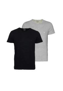 Emporio Armani Crew Neck 2 Pack- Hemd - Black Grey