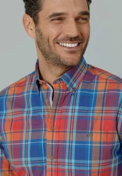 Overhemd - Royalblau Orange -Jack and Jones Verkoopwinkel 2da7e8e0b3e346d98ad5c7683c6d0521