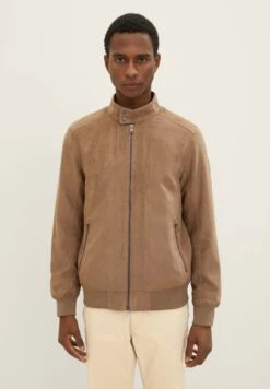 Tom Tailor Mit Stehkrgen  - Imitatieleren Jas - Viper Brown Fake Leather
