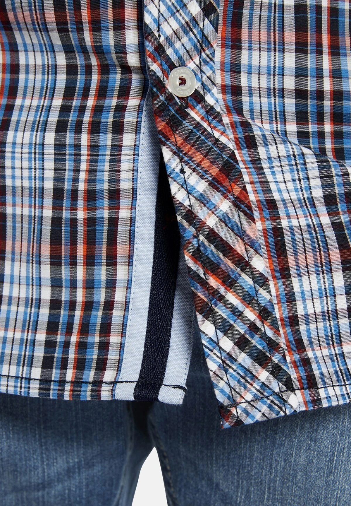 Kurzarm Duke Beltram - Overhemd - Hellblau Kariert 8 Kurzarm Duke Beltram - Overhemd - Hellblau Kariert - Afbeelding 6