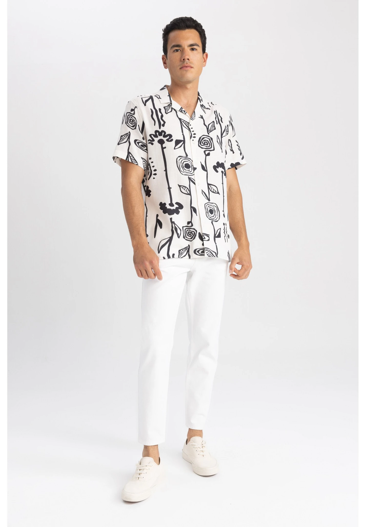 DeFacto Straight Leg Jeans - White 4 DeFacto Straight Leg Jeans - White - Afbeelding 2