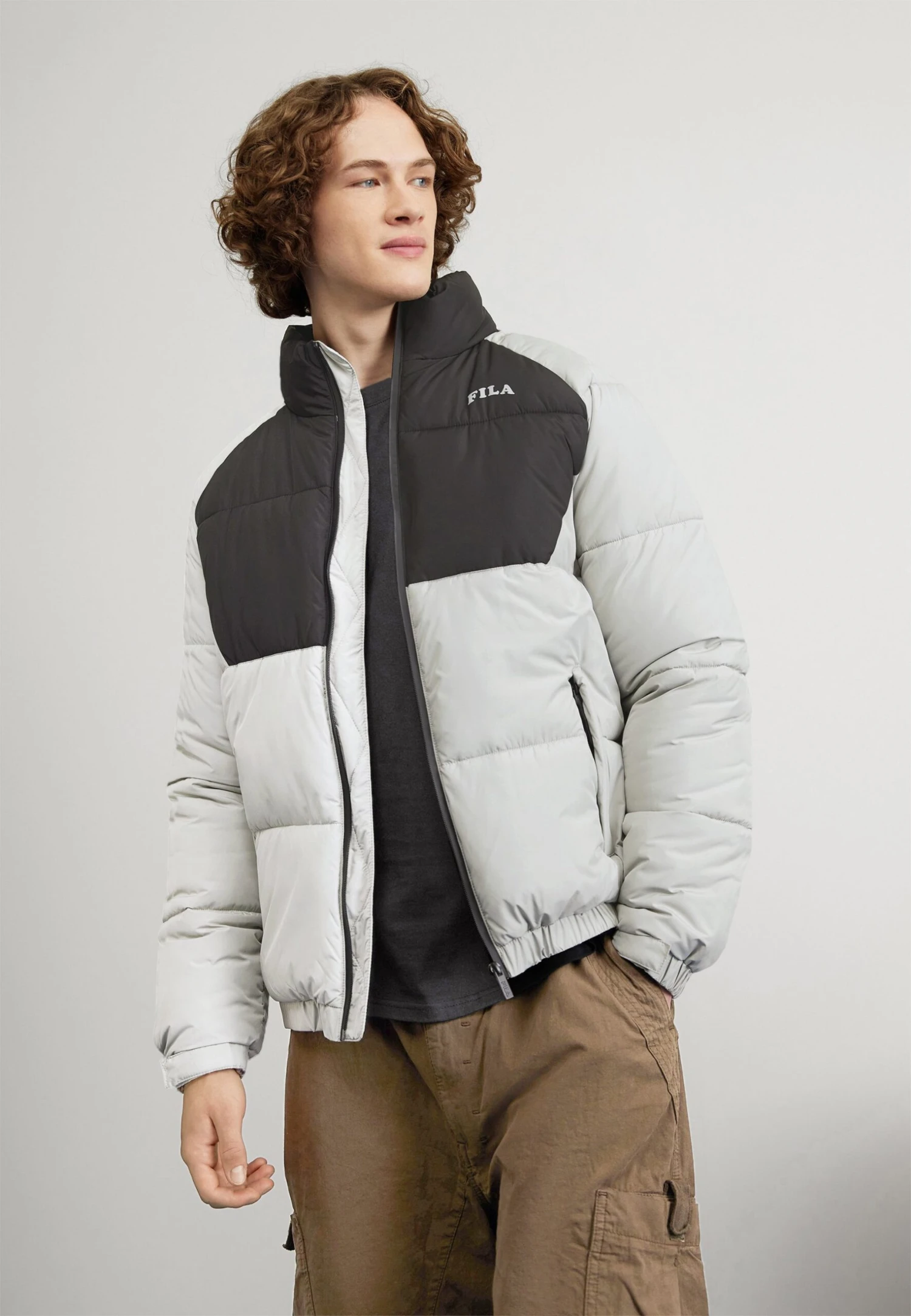 Fila Tarsus - Winterjas - Ultimate Gray - Black 3 Fila Tarsus - Winterjas - Ultimate Gray - Black