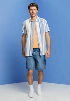 ESPRIT Kurzarm Mit Streifen - Overhemd - Bright Blue 14 ESPRIT Kurzarm Mit Streifen - Overhemd - Bright Blue -Jack and Jones Verkoopwinkel 2f62dc9a6be54c84a002d46d16d7c96a