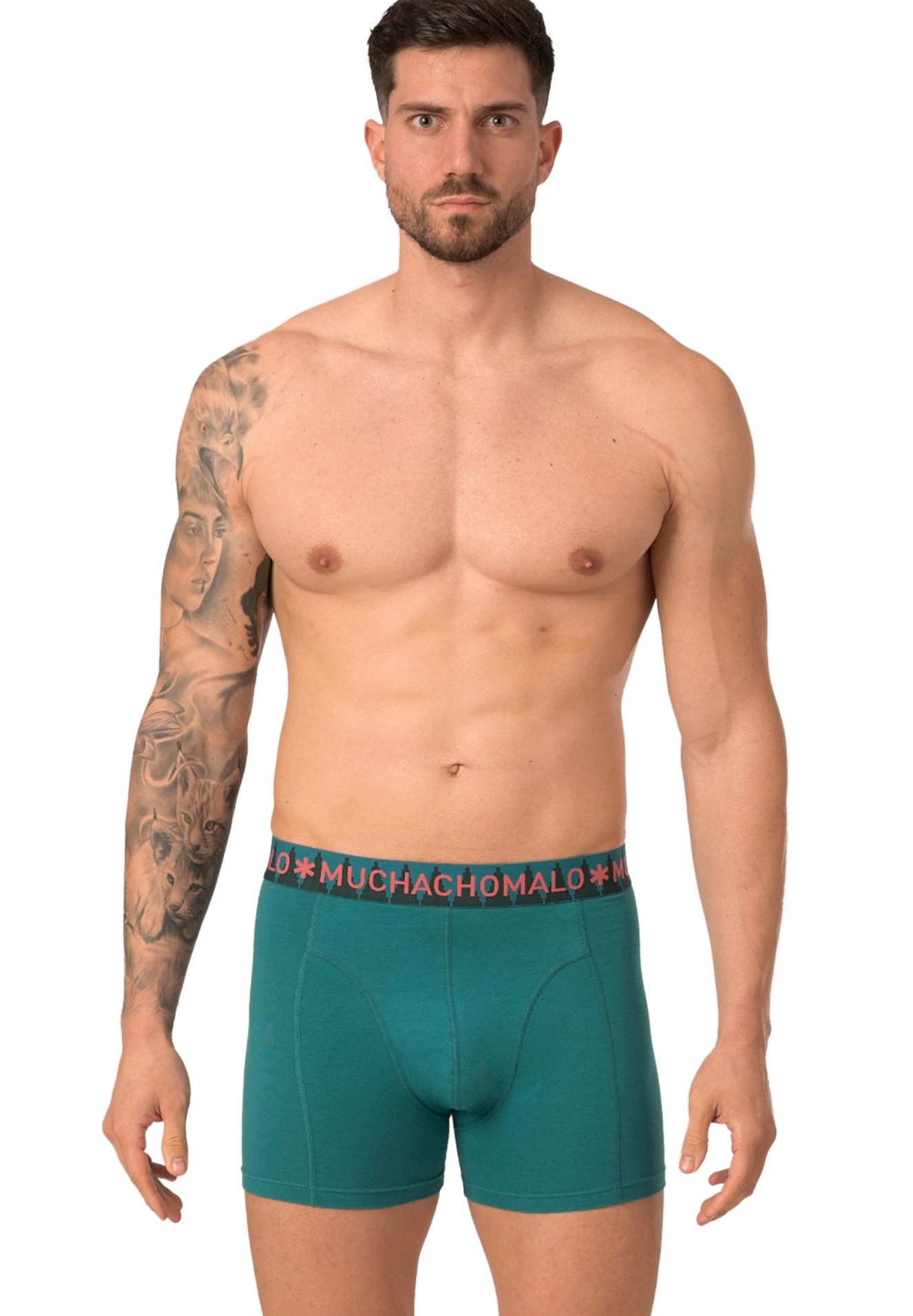 Muchachomalo 2 Pack- Onderbroeken - Green/Red 3 Muchachomalo 2 Pack- Onderbroeken - Green/Red