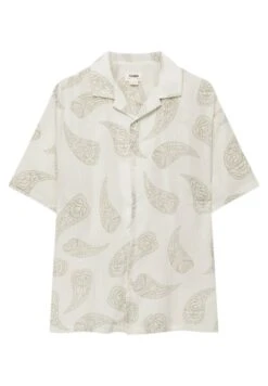 PULL & BEAR Short Sleeve Shirt With Paisley Print - Overhemd - White -Jack and Jones Verkoopwinkel 30b21dabf7f2455b843d67346f226c05