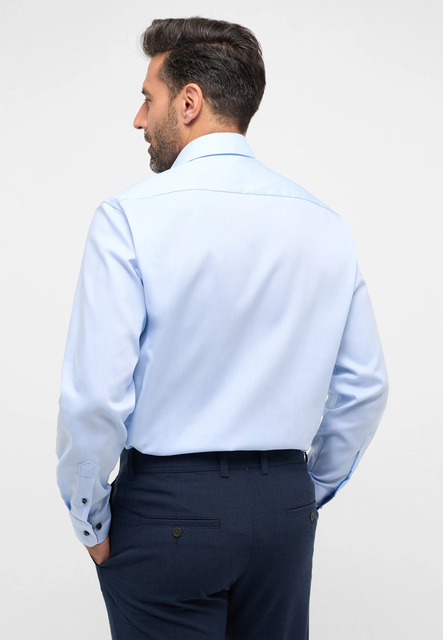 Eterna Pinpoint Comfort Fit - Overhemd - Hellblau 4 Eterna Pinpoint Comfort Fit - Overhemd - Hellblau - Afbeelding 2