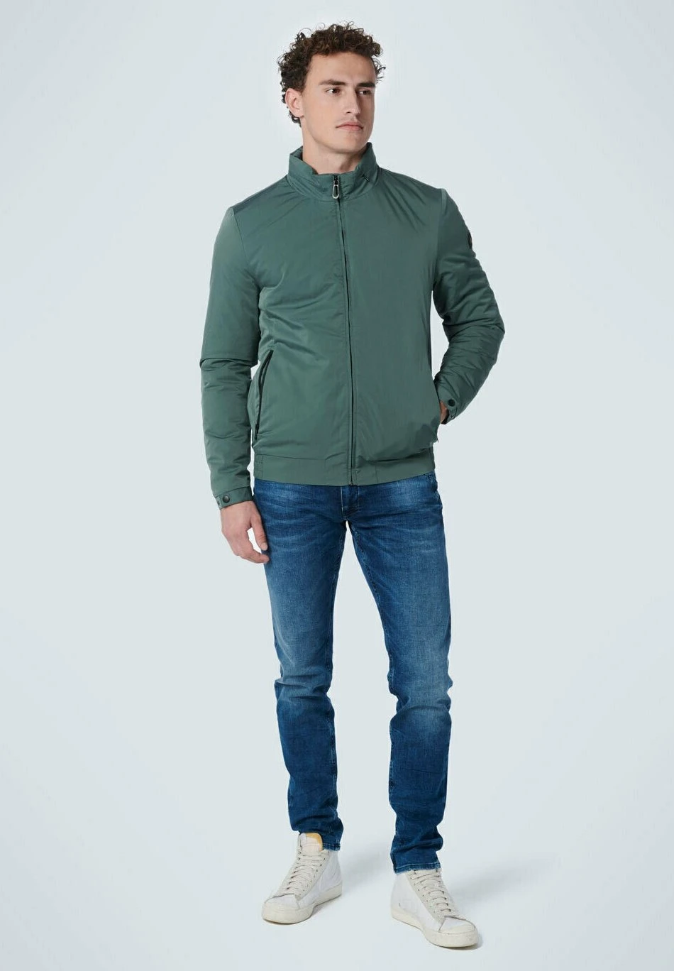 No-Excess Super Soft Finish Basic Full Zip- Jas - Dark Green 4 No-Excess Super Soft Finish Basic Full Zip- Jas - Dark Green - Afbeelding 2