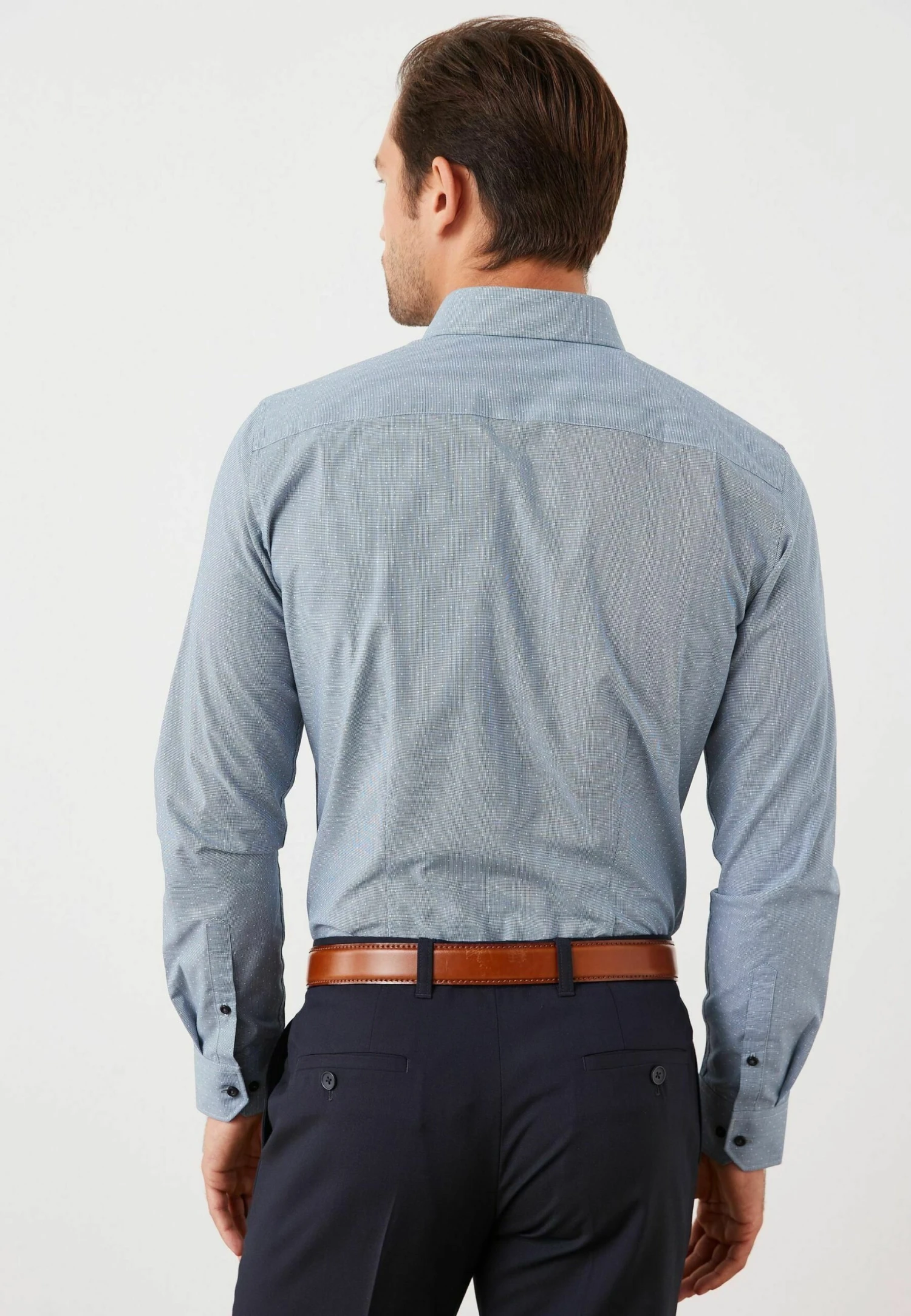 Next And Texture Three Pack - Overhemd - Navy Print 4 Next And Texture Three Pack - Overhemd - Navy Print - Afbeelding 2