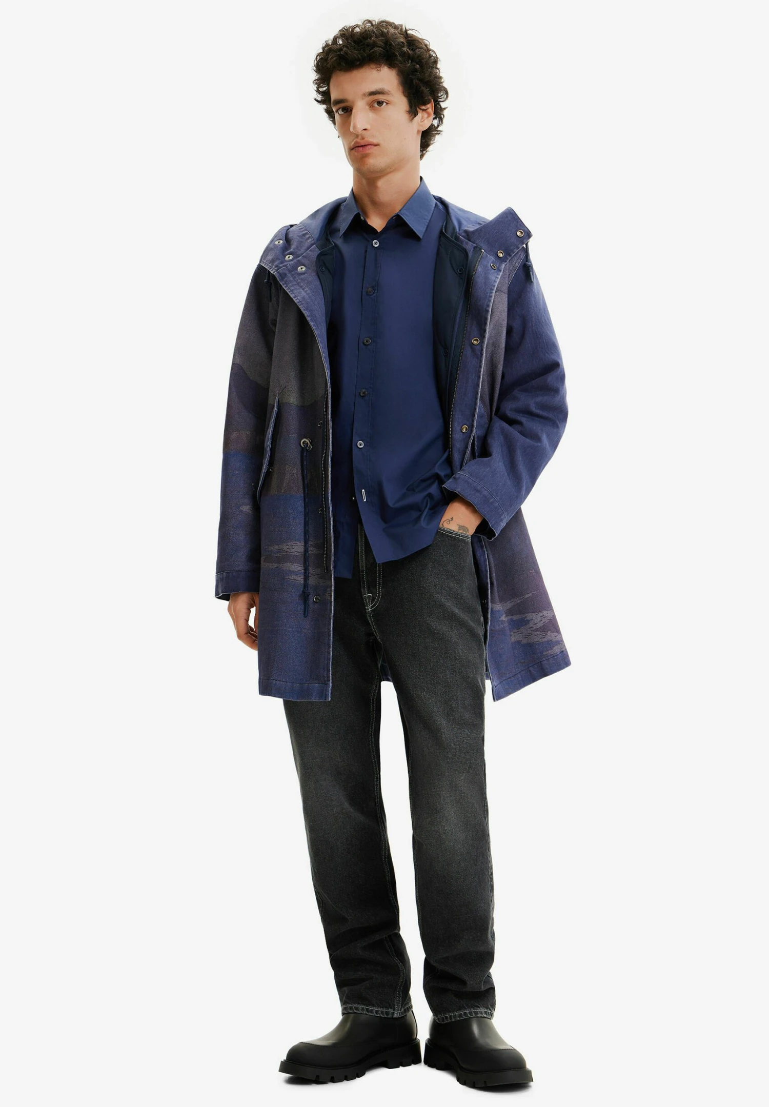 Desigual Detachable Padded - Parka - Blue 4 Desigual Detachable Padded - Parka - Blue - Afbeelding 2