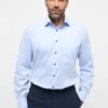 Eterna Pinpoint Comfort Fit - Overhemd - Hellblau