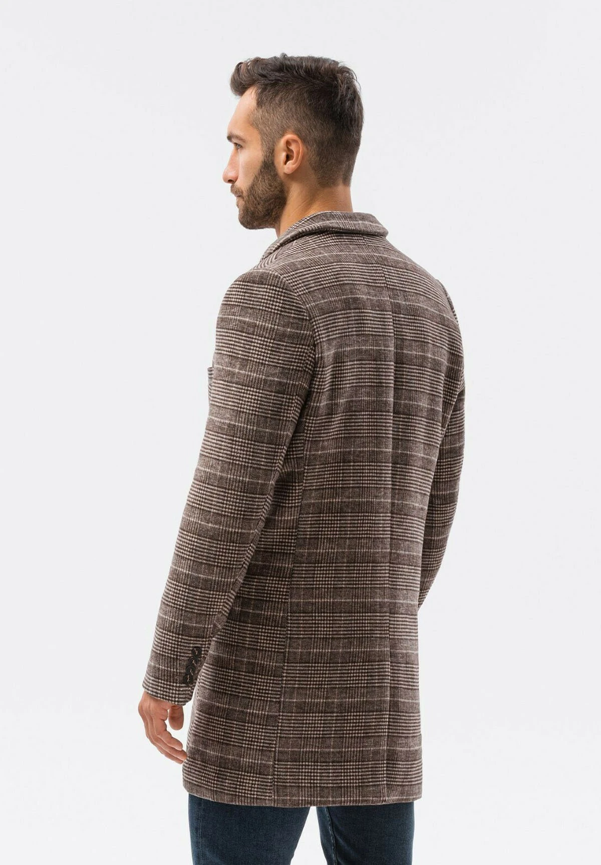 Halflange Jas - Brown 7 Halflange Jas - Brown - Afbeelding 5