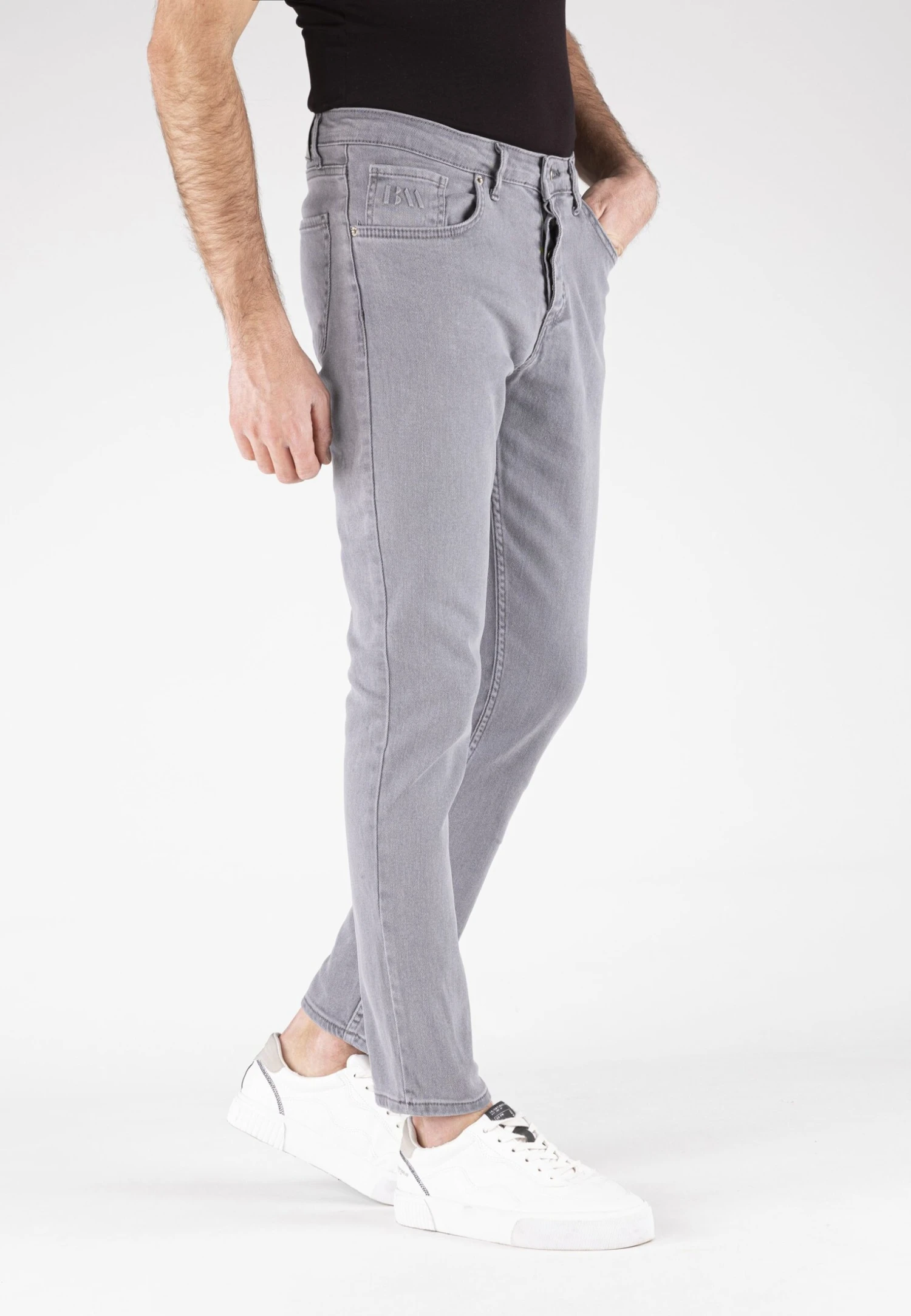Thomas - Slim Fit Jeans - Anthracite Grey 5 Thomas - Slim Fit Jeans - Anthracite Grey - Afbeelding 3