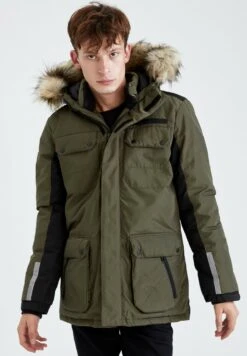 DeFacto Slim Fit - Winterjas - Green