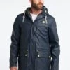 Schmuddelwedda 3-In-1 Regenmantel Acalmar - Parka - Marine Dunkelgrau Melange