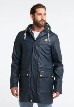 Schmuddelwedda 3-In-1 Regenmantel Acalmar - Parka - Marine Dunkelgrau Melange