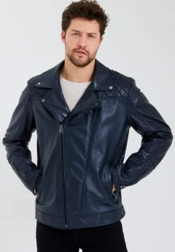 Leren Jas - Dunkelblau 15 Leren Jas - Dunkelblau -Jack and Jones Verkoopwinkel 367935f476b14bfba32360042d6702e1