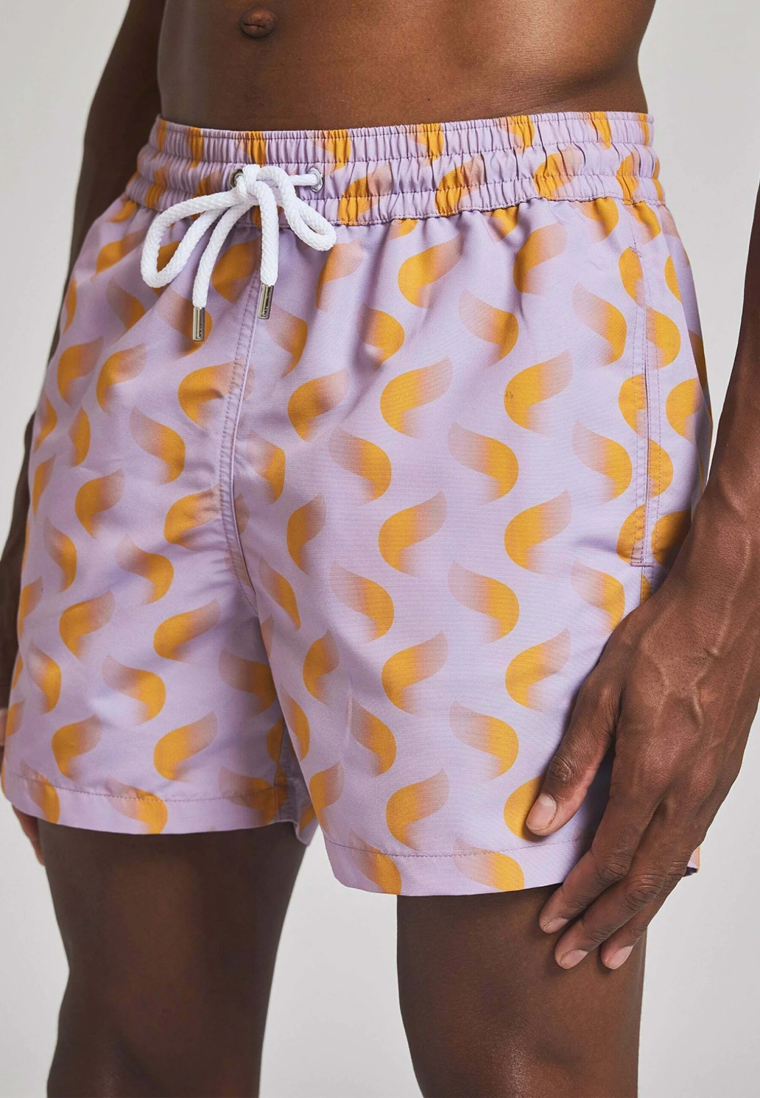 Nuvem Print - Zwemshorts - Lilac Amp Sunset Yellow 3 Nuvem Print - Zwemshorts - Lilac Amp Sunset Yellow